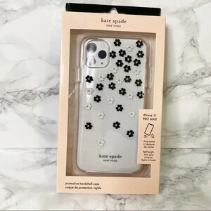 KATE SPADE Black White Floral IPhone 11Pro Max Clear Case‎
